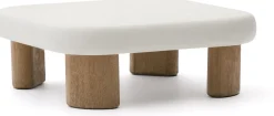 Tuintafels-Kave Home Labra Salontafel Wit, Naturel