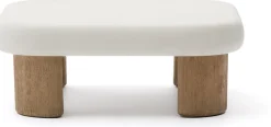 Tuintafels-Kave Home Labra Salontafel Wit, Naturel