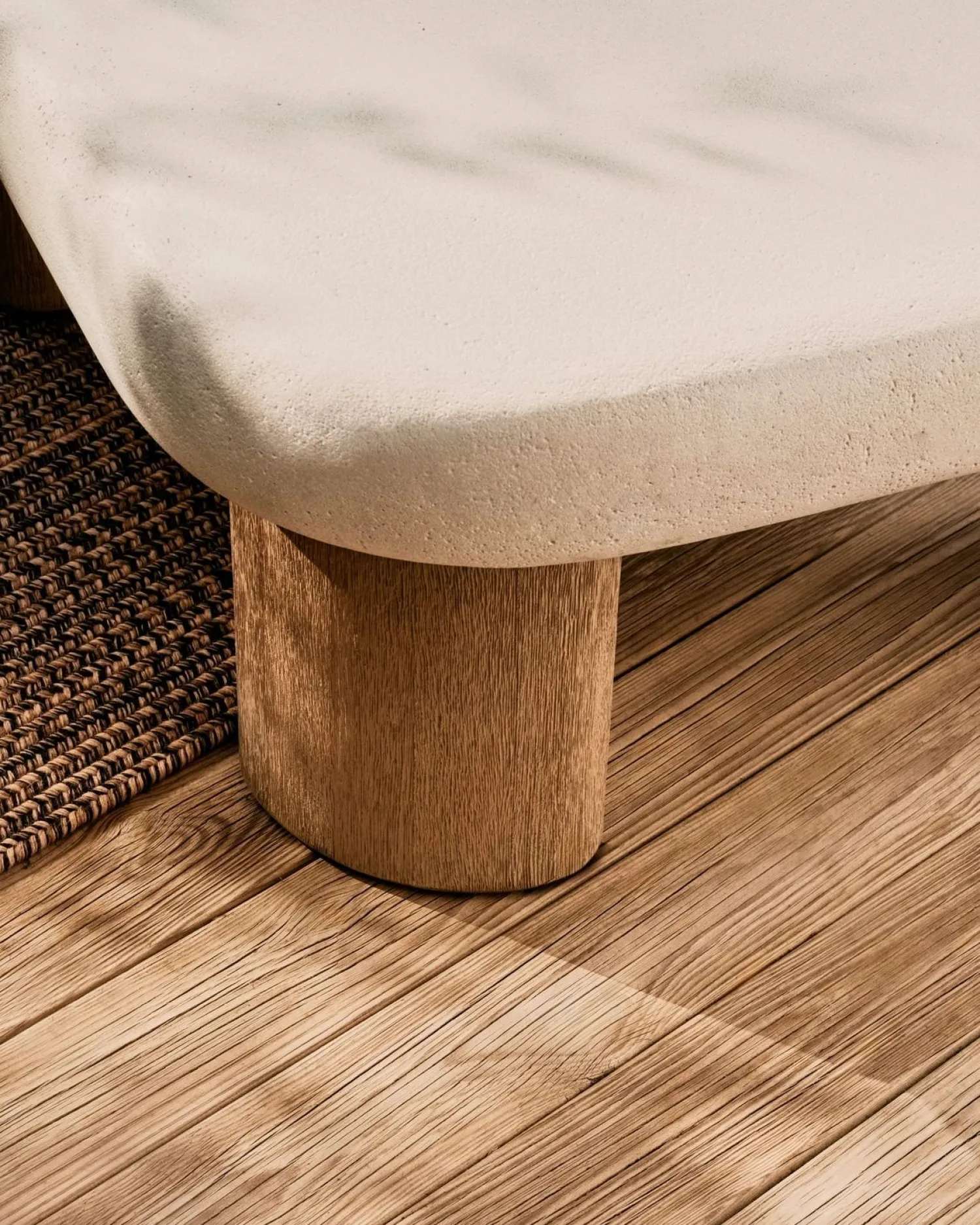 Tuintafels-Kave Home Labra Salontafel Wit, Naturel