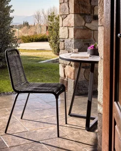 Tuinstoelen-Kave Home Lambton Tuinstoel Zwart