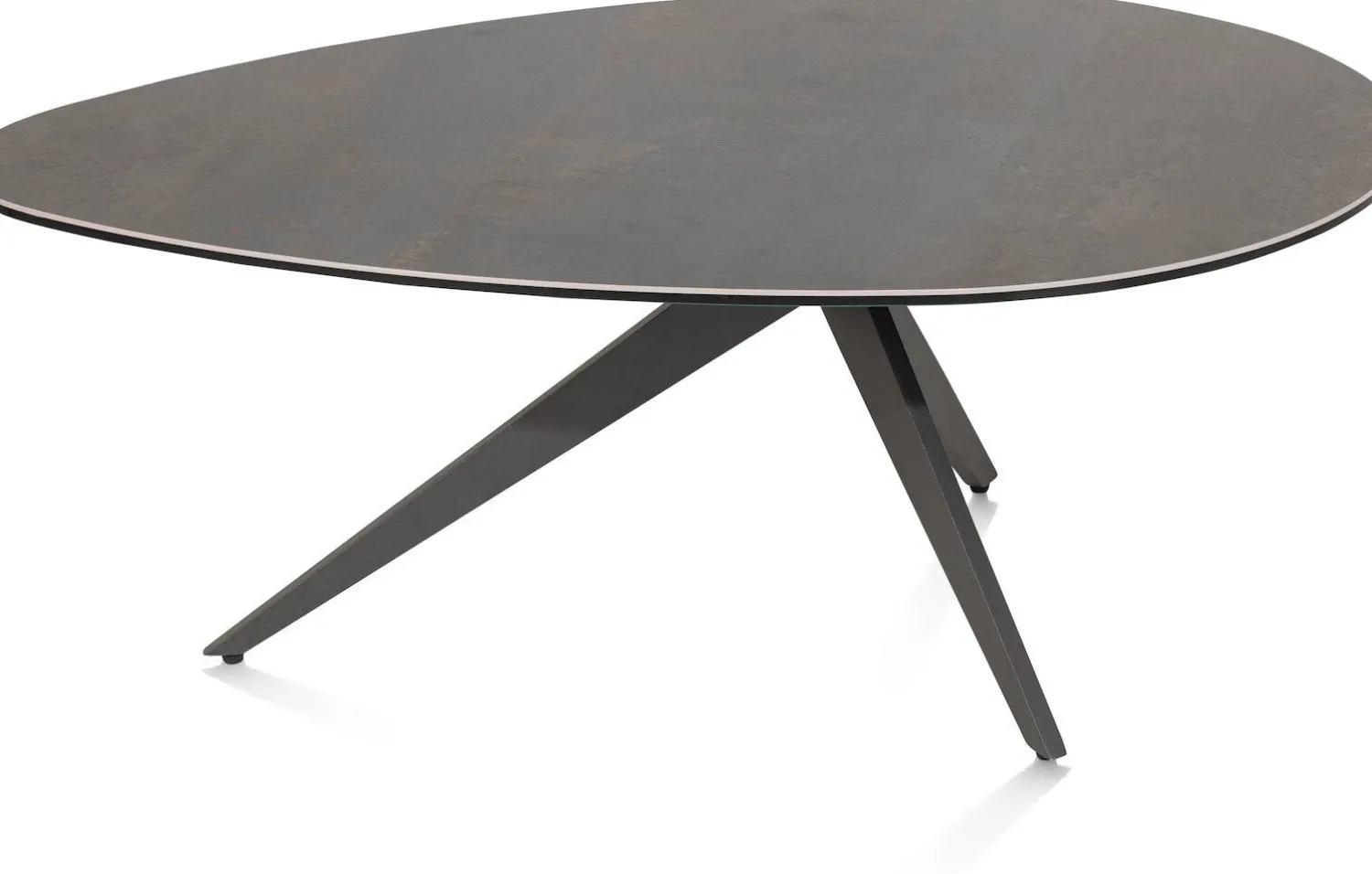 Ovale Salontafels-Henders en Hazel Lazio Salontafel Antraciet