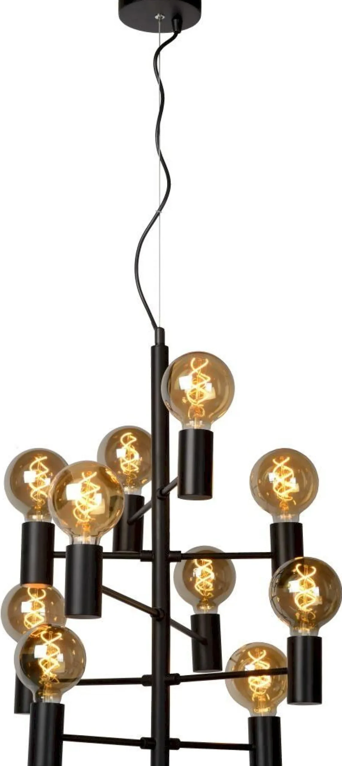 Hanglampen|Hanglampen-Lucide Leanne Hanglamp Zwart