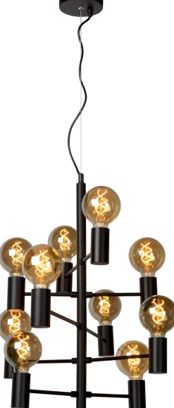 Hanglampen|Hanglampen-Lucide Leanne Hanglamp Zwart