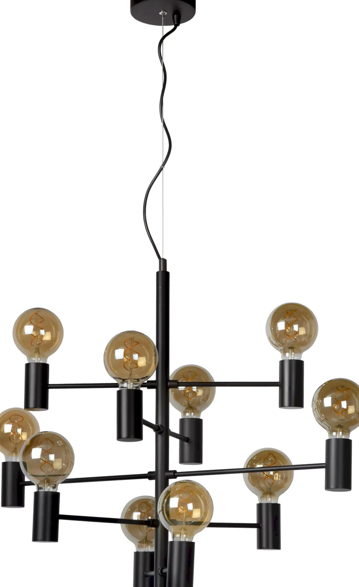 Hanglampen|Hanglampen-Lucide Leanne Hanglamp Zwart