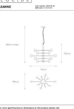 Hanglampen|Hanglampen-Lucide Leanne Hanglamp Zwart