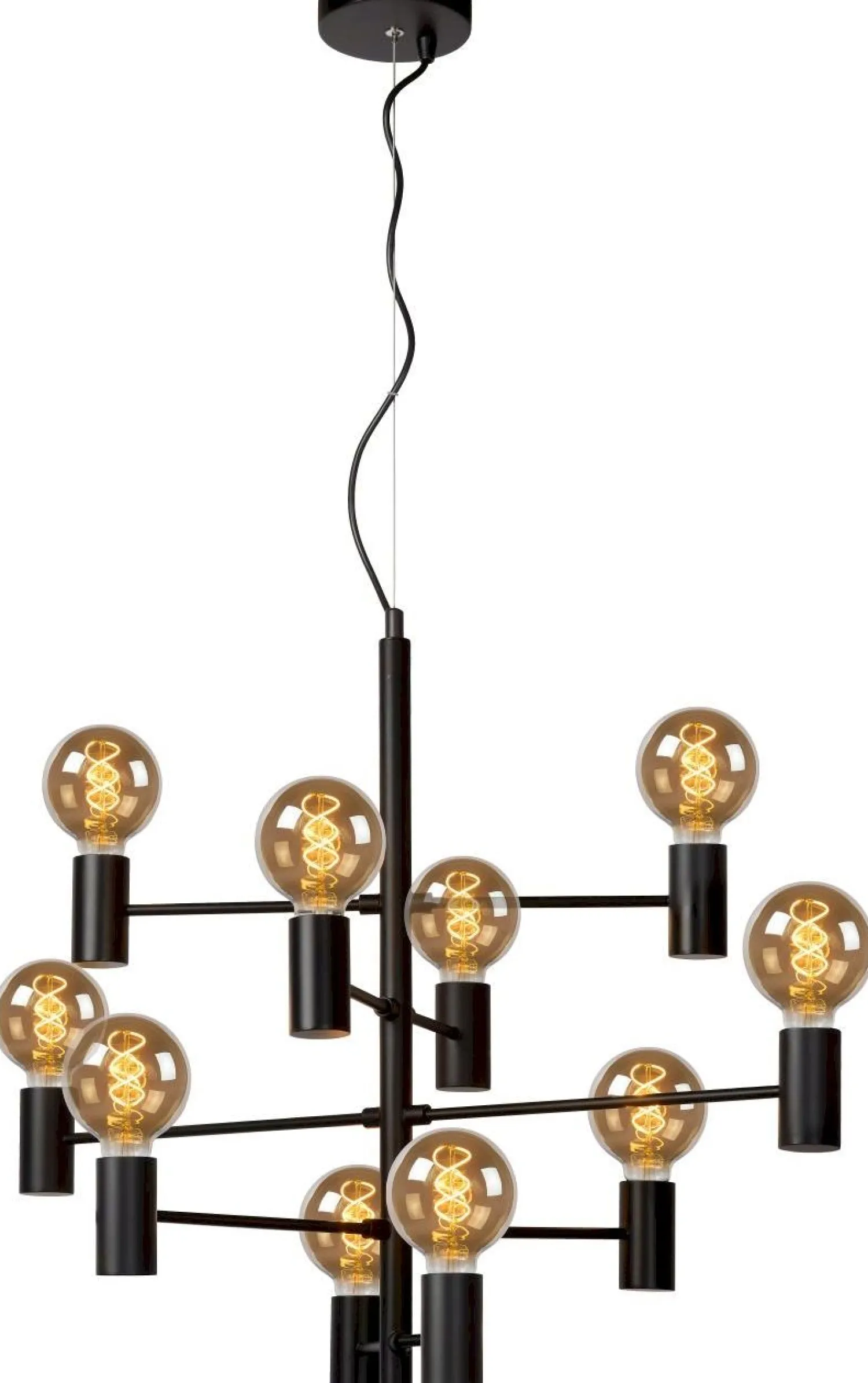 Hanglampen|Hanglampen-Lucide Leanne Hanglamp Zwart