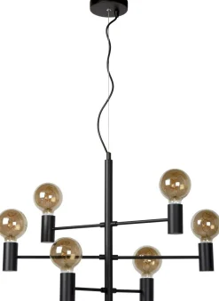 Hanglampen|Hanglampen-Lucide Leanne Hanglamp Zwart