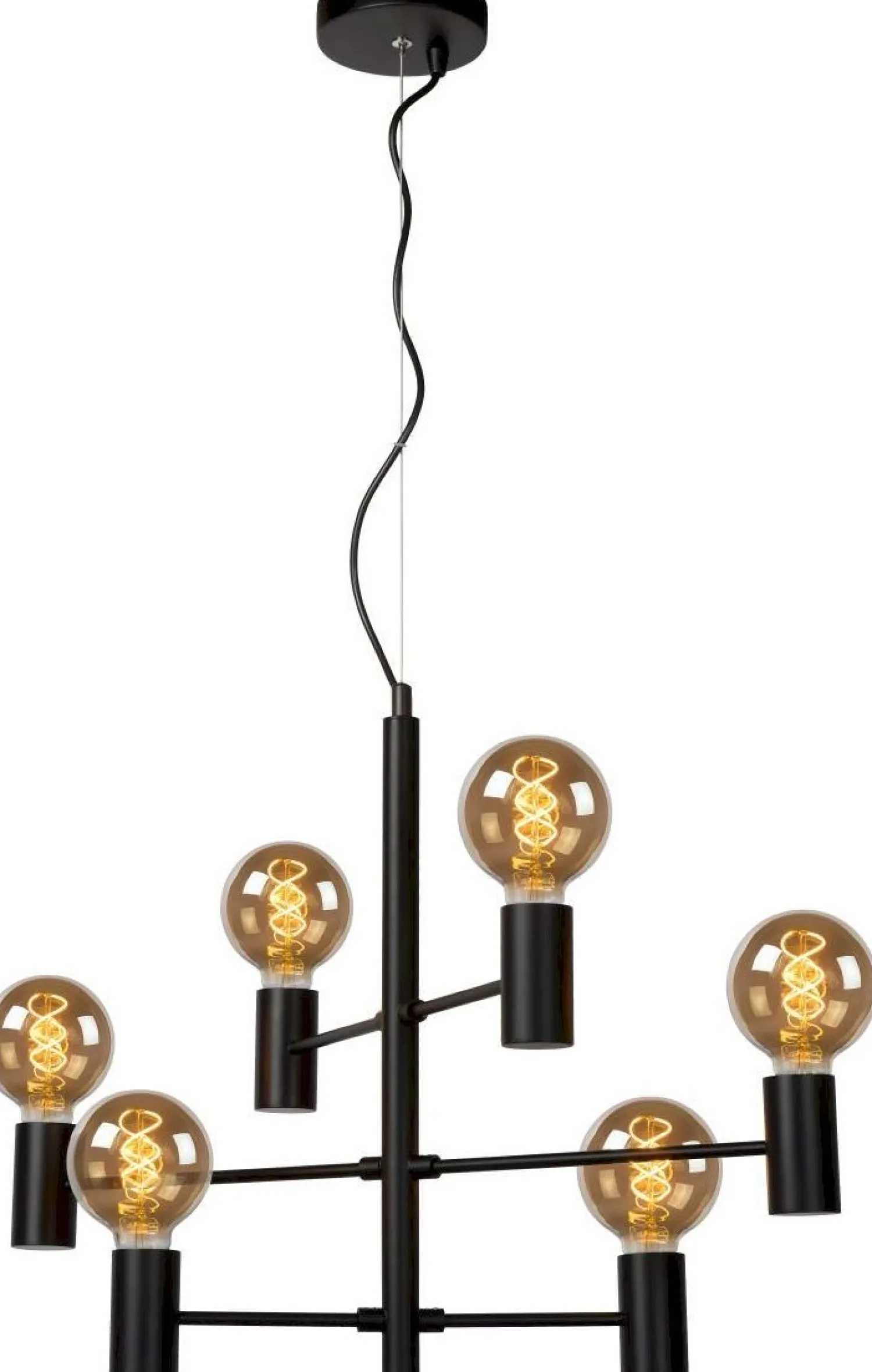 Hanglampen|Hanglampen-Lucide Leanne Hanglamp Zwart