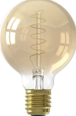 Lichtbronnen|Lichtbronnen-Calex LED Filament Globe Lichtbron Goud