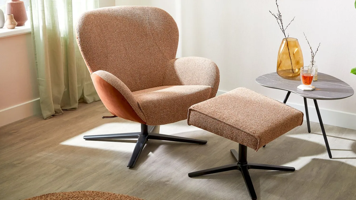 Draaifauteuils-Bree's New World Legendary Fauteuil Groen