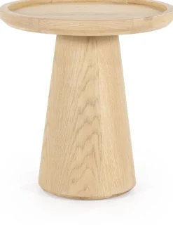 Ronde Bijzettafels-Eleonora Leia Bijzettafel Naturel