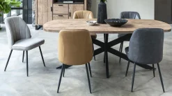 Eetkamerstoelen Zonder Armleuning-Henders en Hazel Leo Eetkamerstoel Lichtgrijs