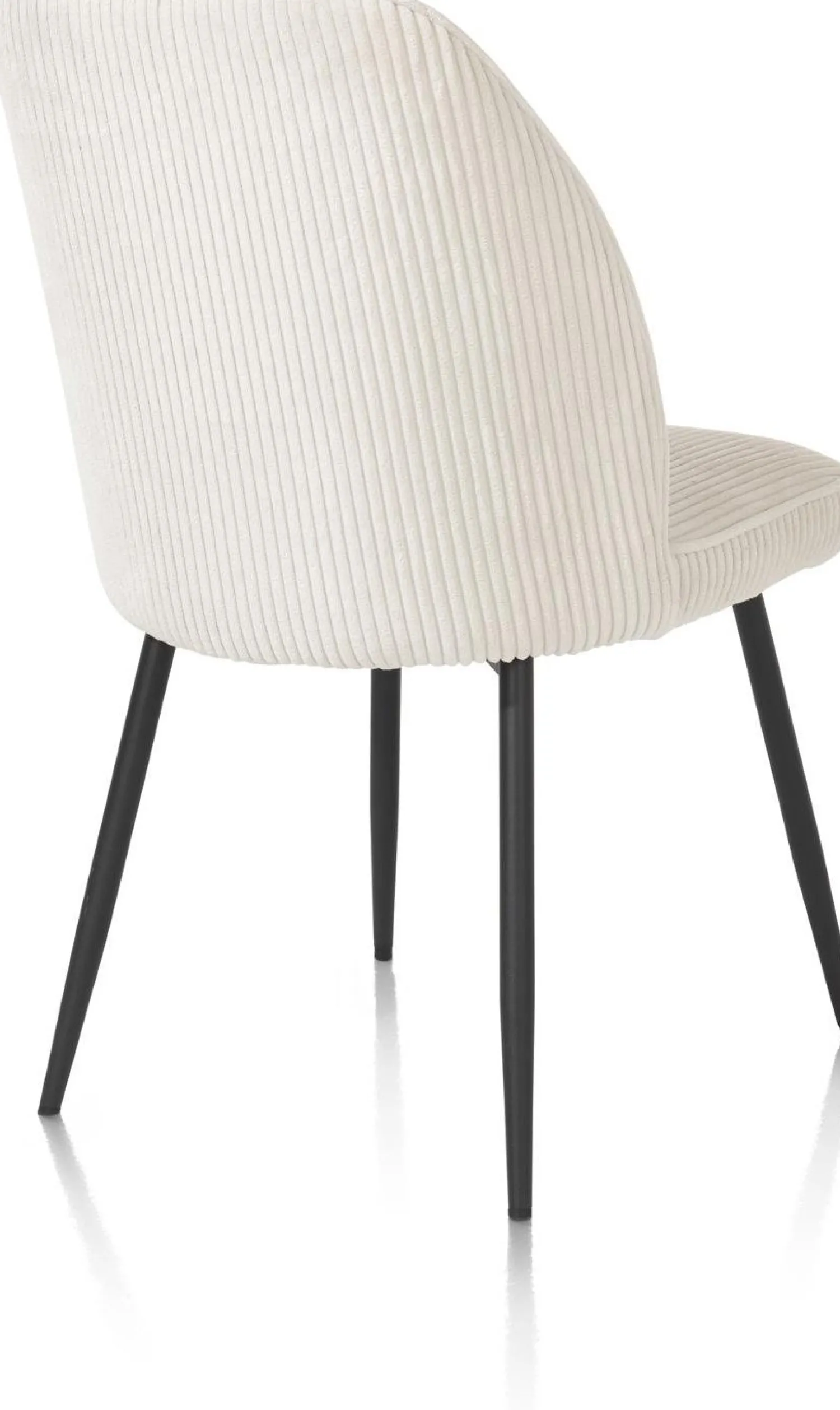 Eetkamerstoelen Zonder Armleuning-Henders en Hazel Leonidas Eetkamerstoel Creme