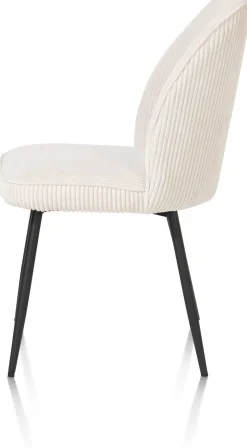 Eetkamerstoelen Zonder Armleuning-Henders en Hazel Leonidas Eetkamerstoel Creme