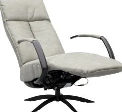 Draaifauteuils|Relaxfauteuils-Trendhopper Lerum Fauteuil Grey, Petrol