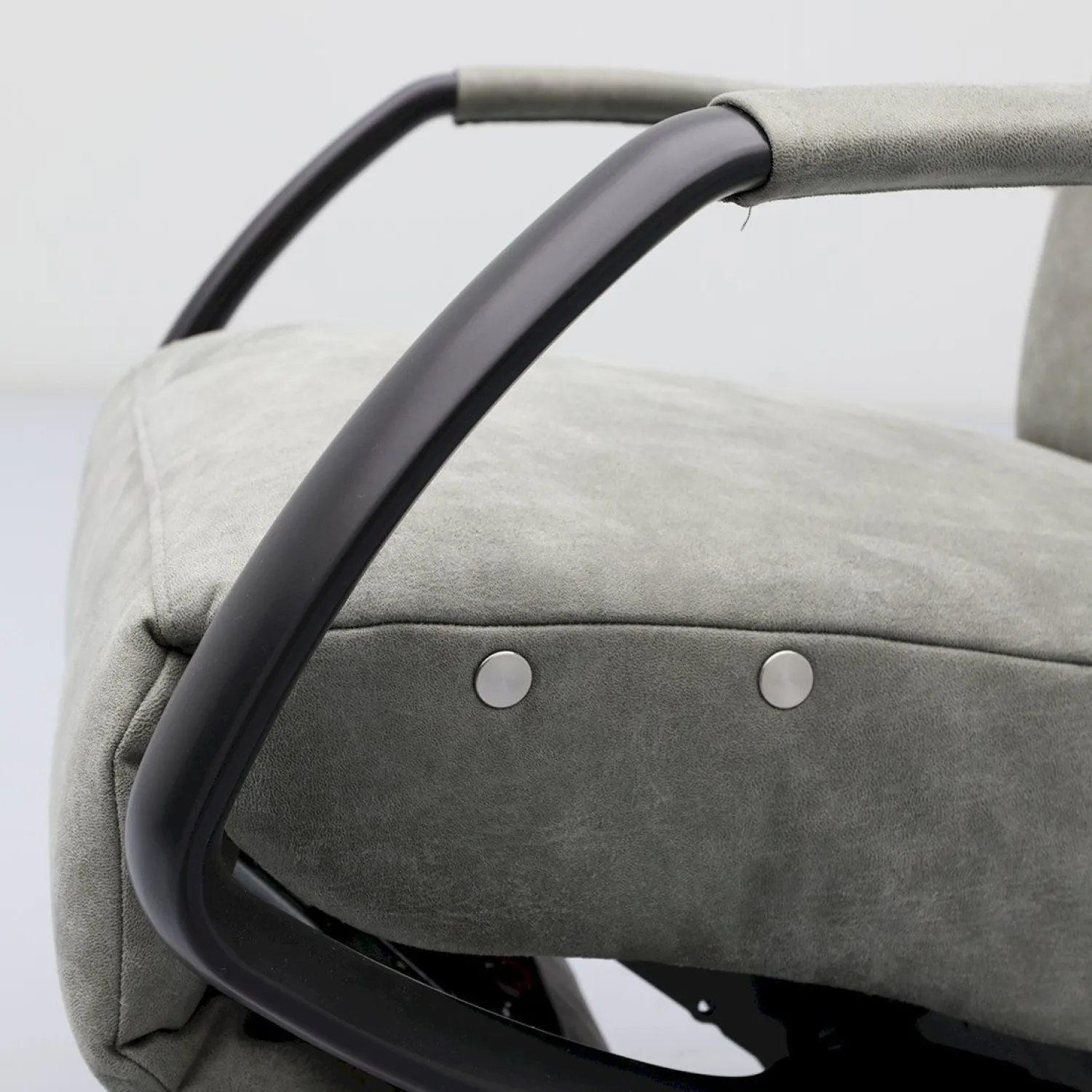 Draaifauteuils|Relaxfauteuils-Trendhopper Lerum Fauteuil Grey, Petrol