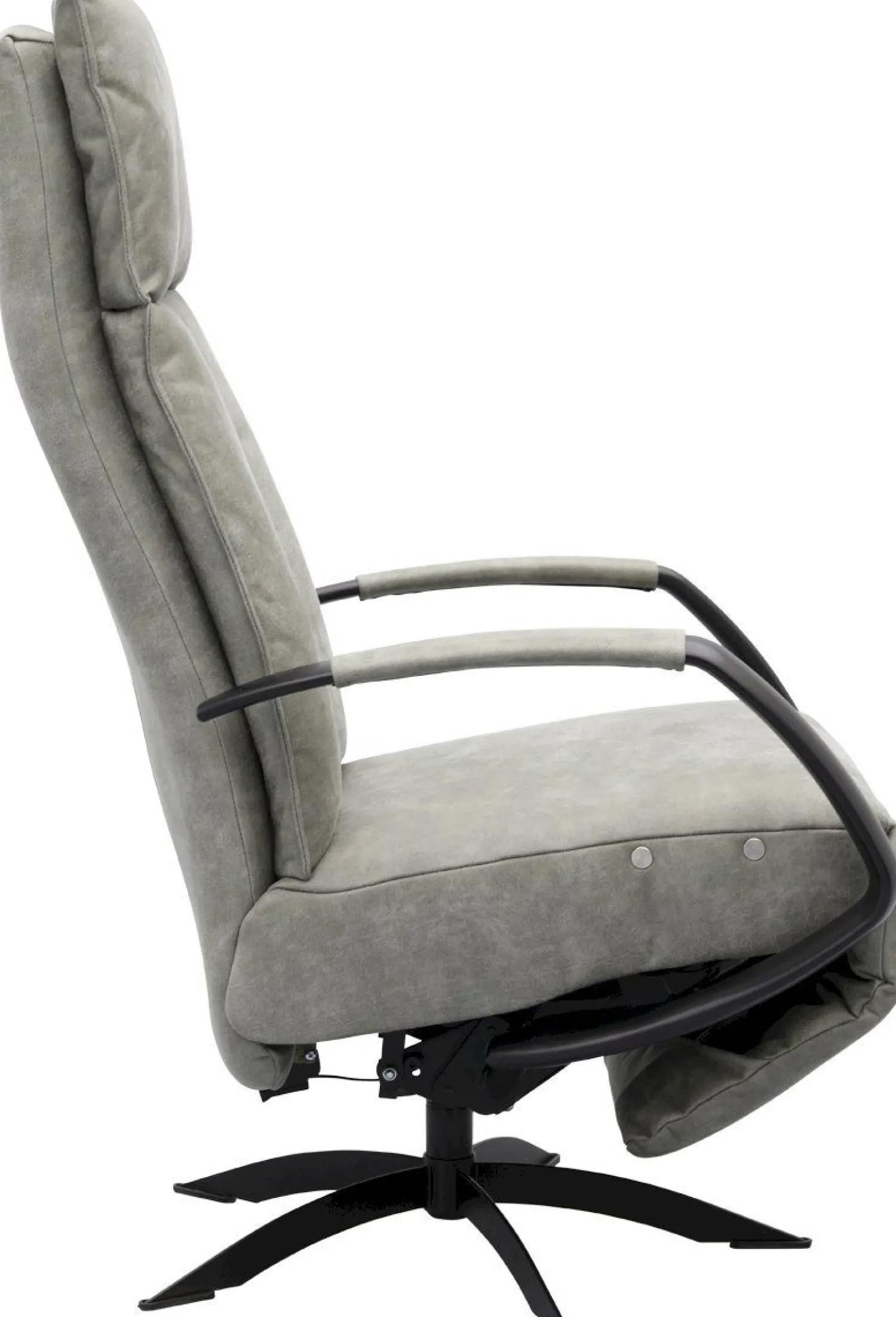 Draaifauteuils|Relaxfauteuils-Trendhopper Lerum Fauteuil Grey, Petrol