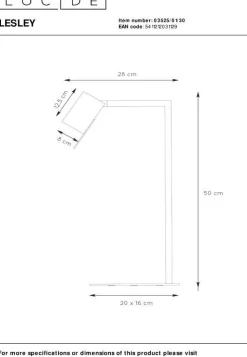 Moderne Tafellampen|Tafellampen-Lucide Lesley Tafellamp Zwart