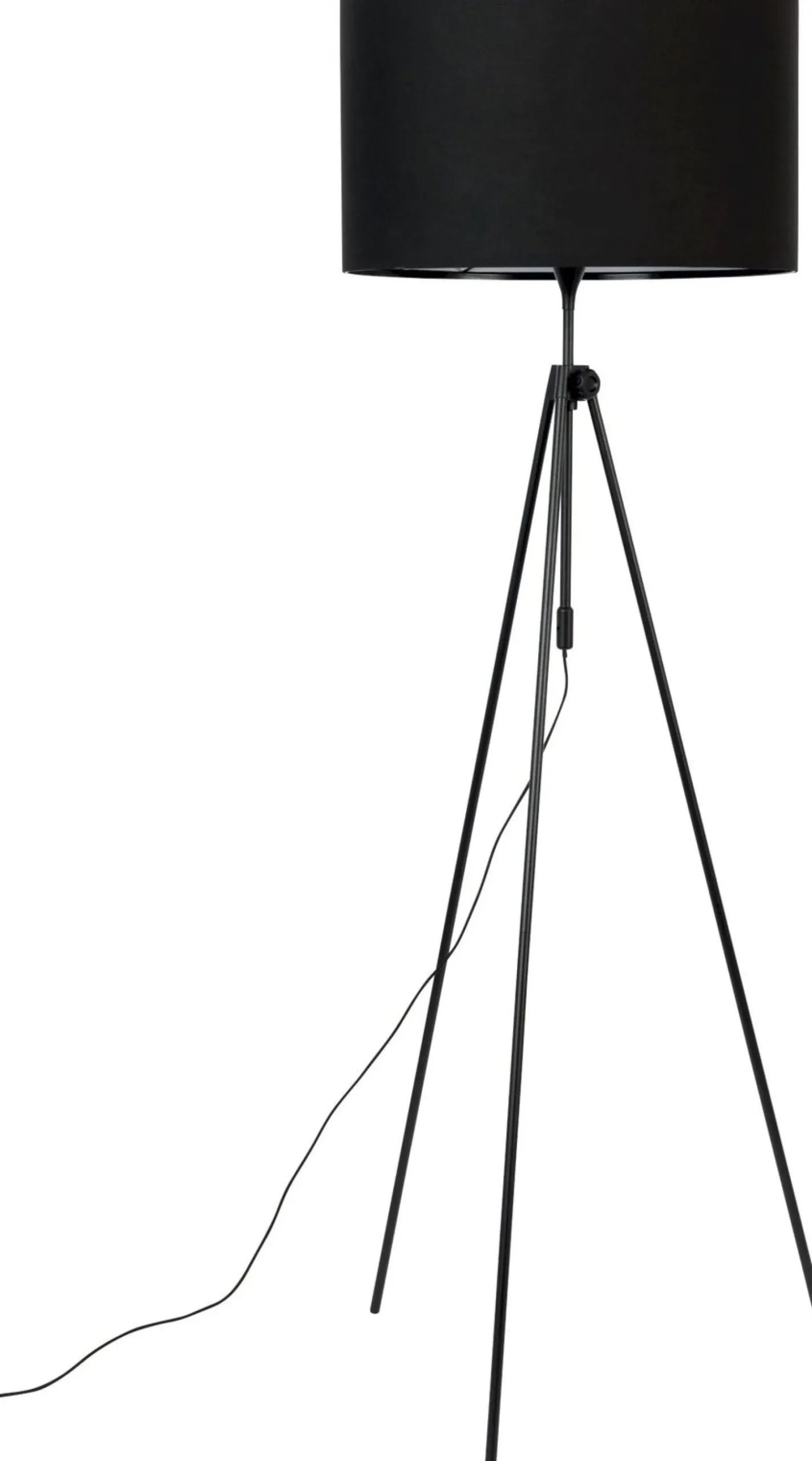 Industriële Vloerlampen|Vloerlampen-Zuiver Lesley Vloerlamp Black