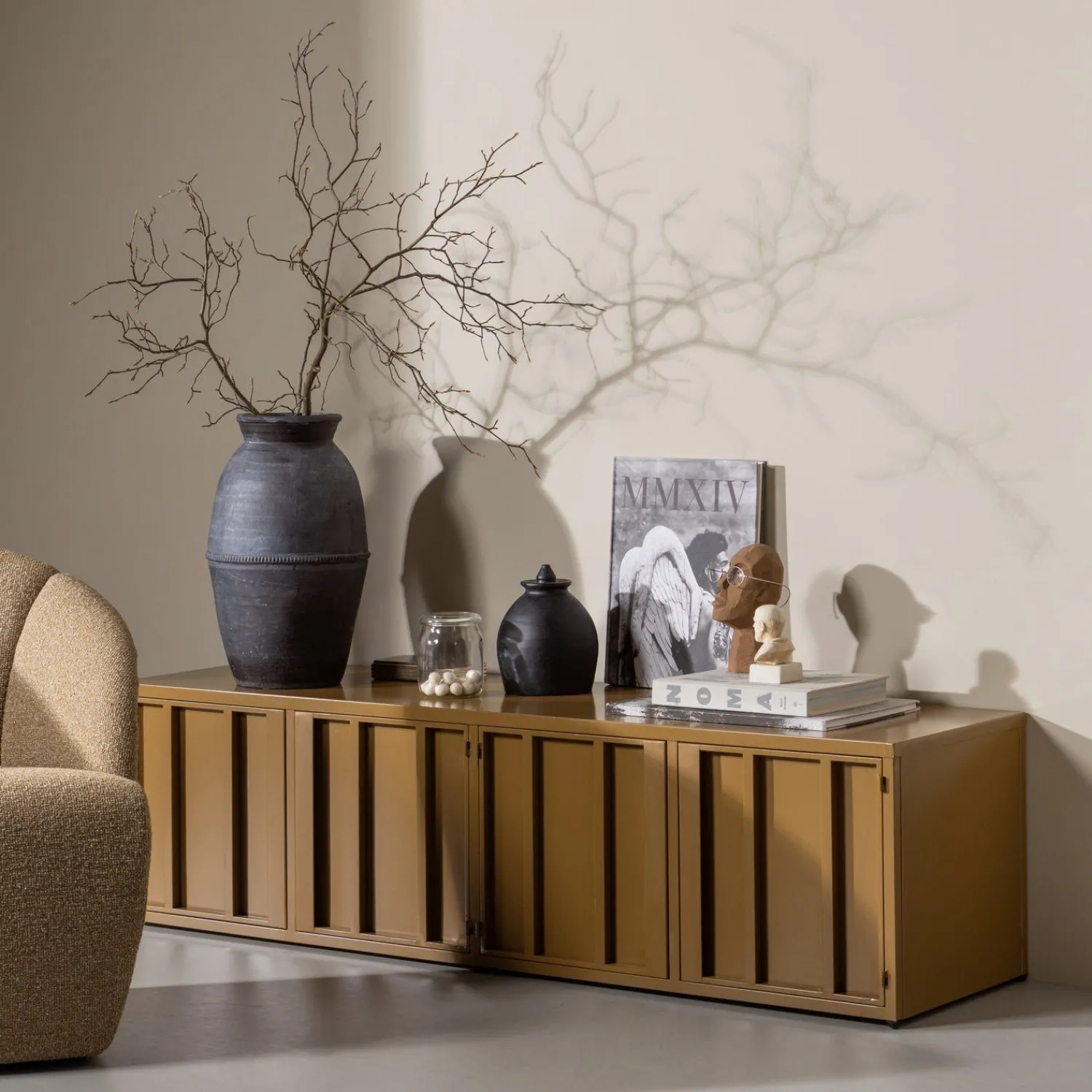 Tv-Meubels-WOOOD Level Tv-meubel Honey Yellow