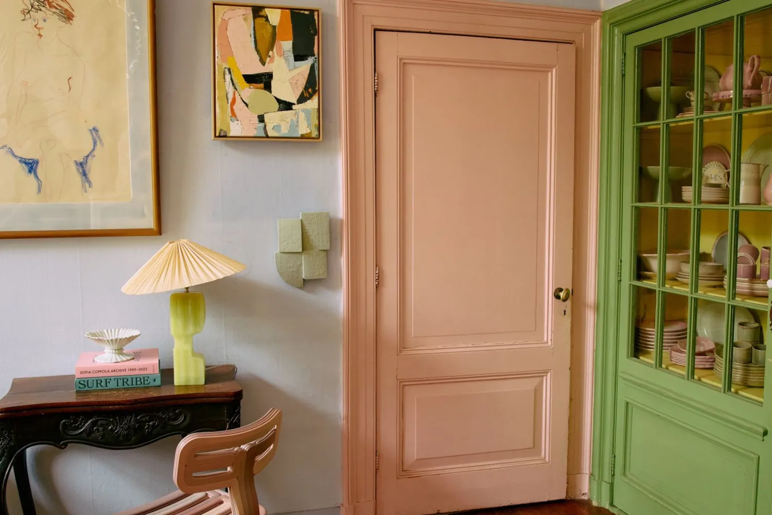 Wanddecoraties-HKLIVING Levels Wanddecoratie Groen