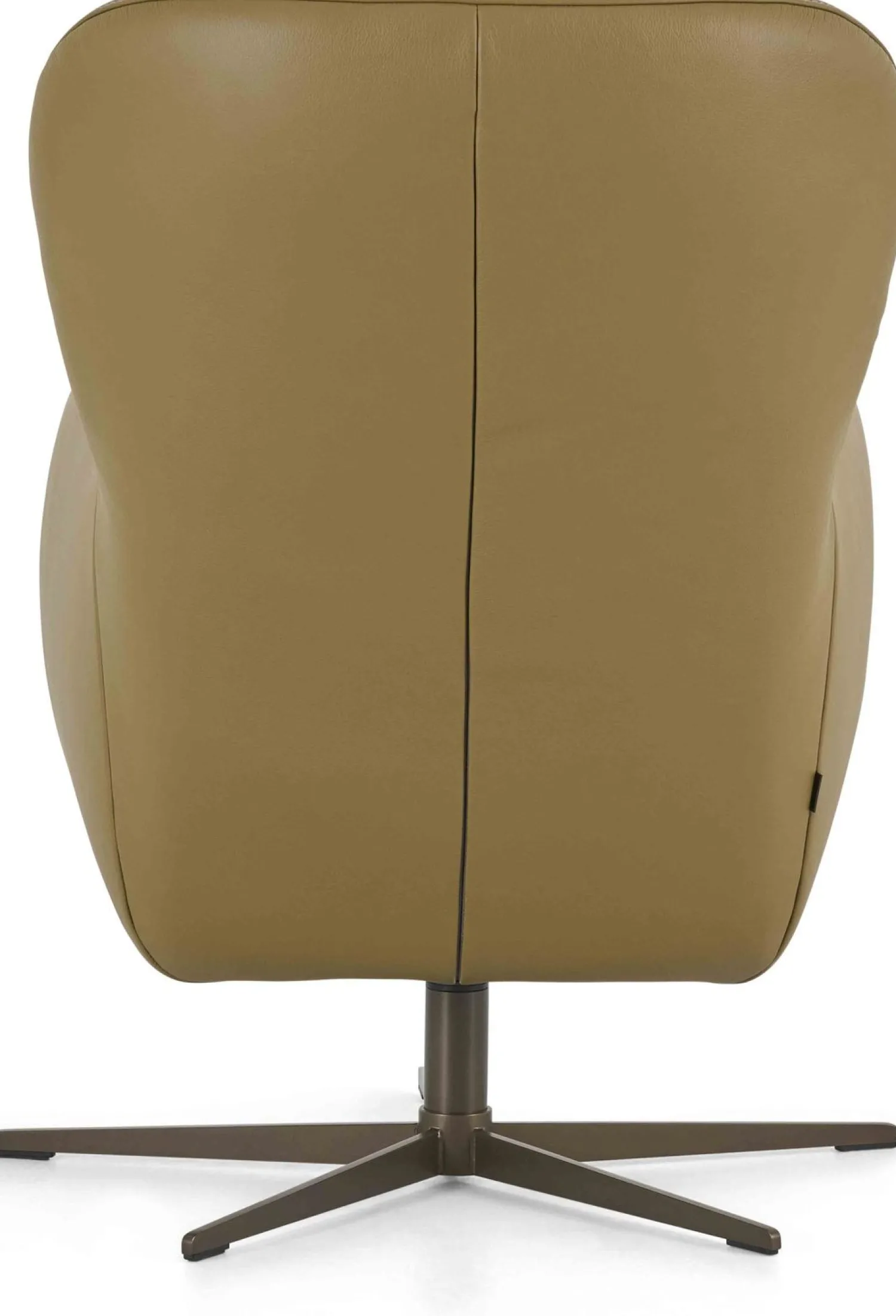 Leren Fauteuils|Draaifauteuils-Montèl Levi Hoog Fauteuil Forest