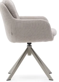 Eetkamerstoelen Met Armleuning-Kave Home Lexa Eetkamerstoel Beige