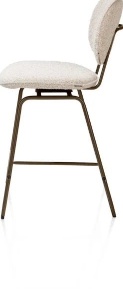 Stoffen Barkrukken-XOOON Lexi Cloudy Barstoel Beige