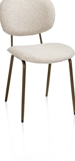 Eetkamerstoelen Zonder Armleuning-XOOON Lexi Cloudy Eetkamerstoel Beige