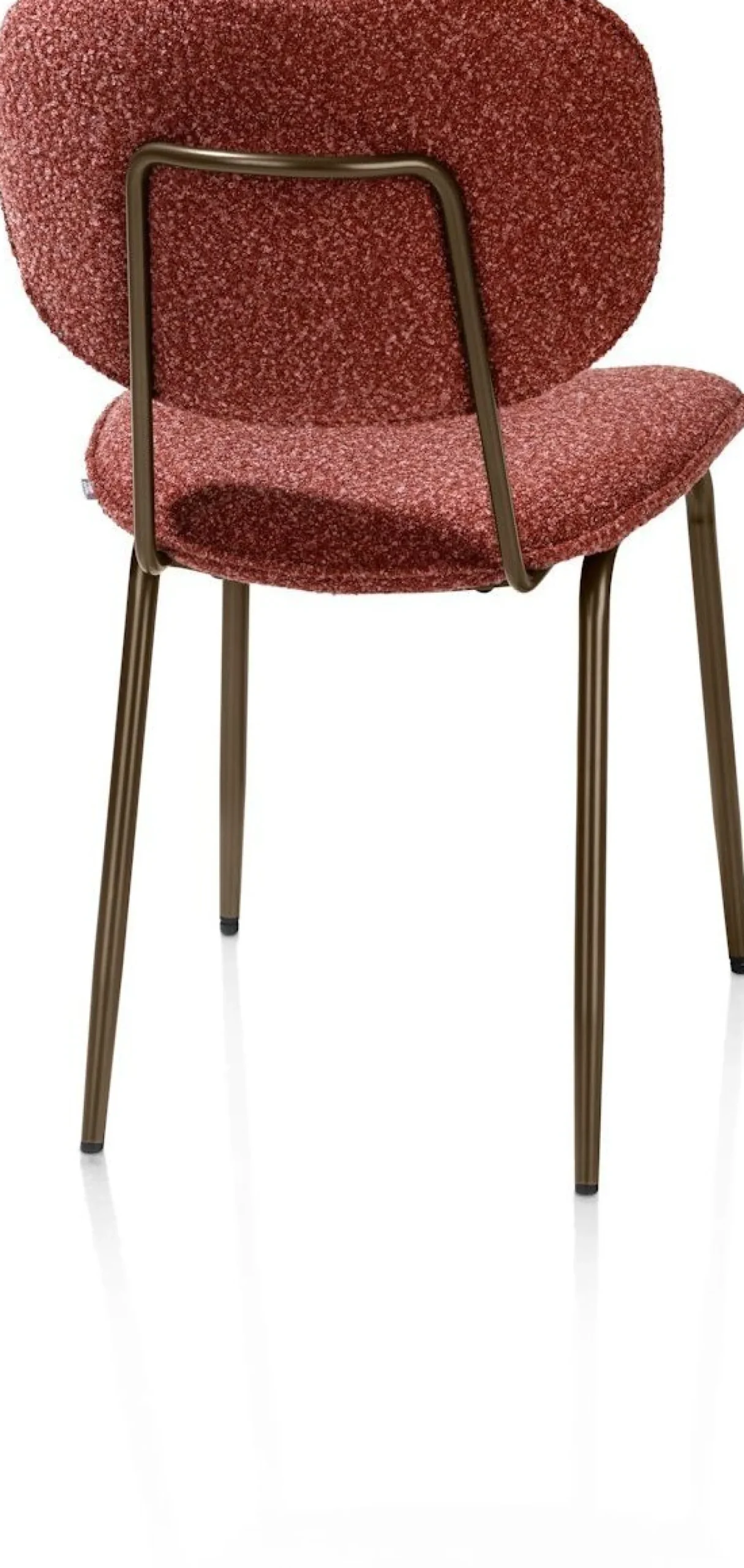 Eetkamerstoelen Zonder Armleuning-XOOON Lexi Cloudy Eetkamerstoel Koper