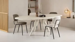 Eetkamerstoelen Zonder Armleuning-XOOON Lexi Ponti Eetkamerstoel Lichtbruin
