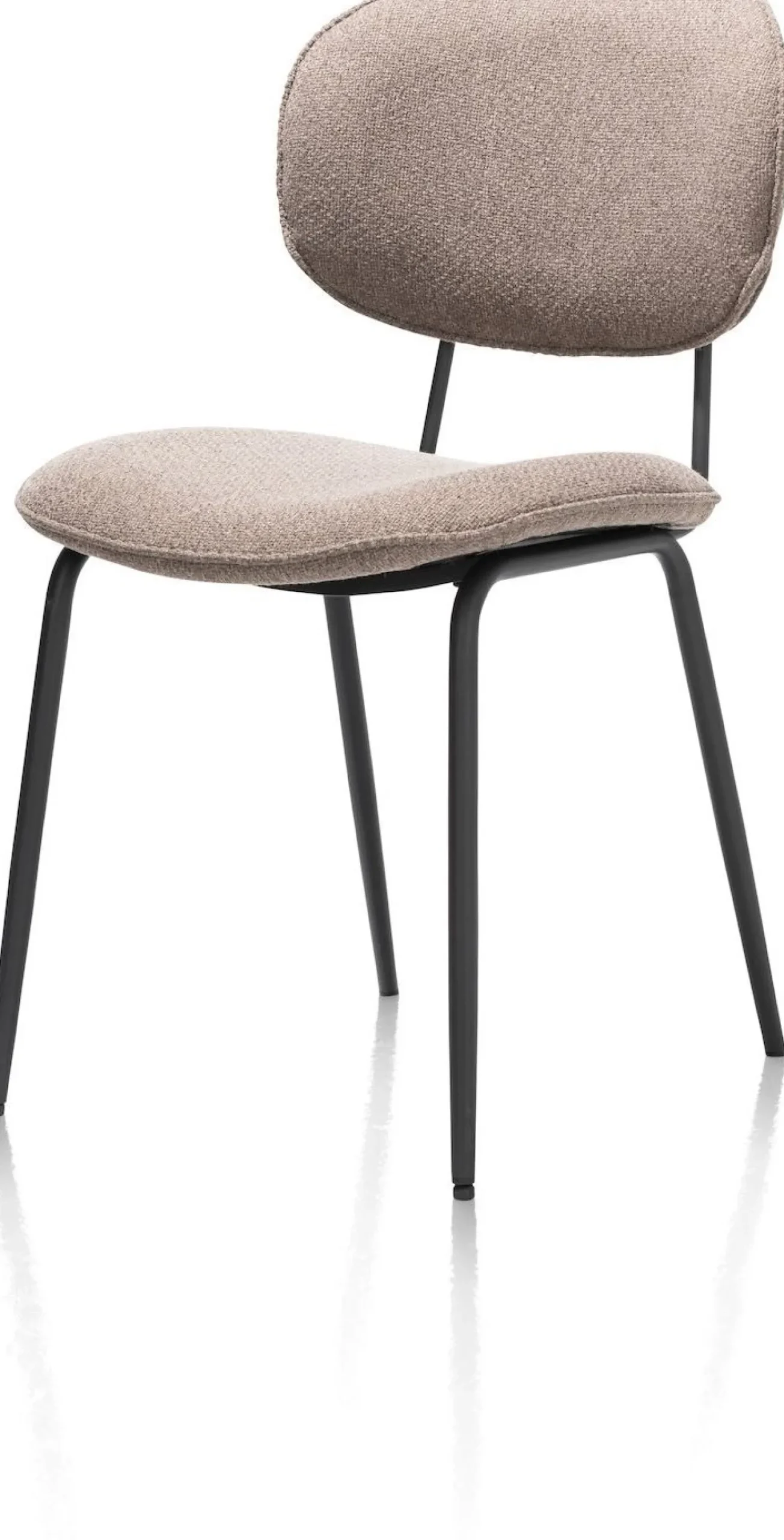 Eetkamerstoelen Zonder Armleuning-XOOON Lexi Ponti Eetkamerstoel Lichtbruin