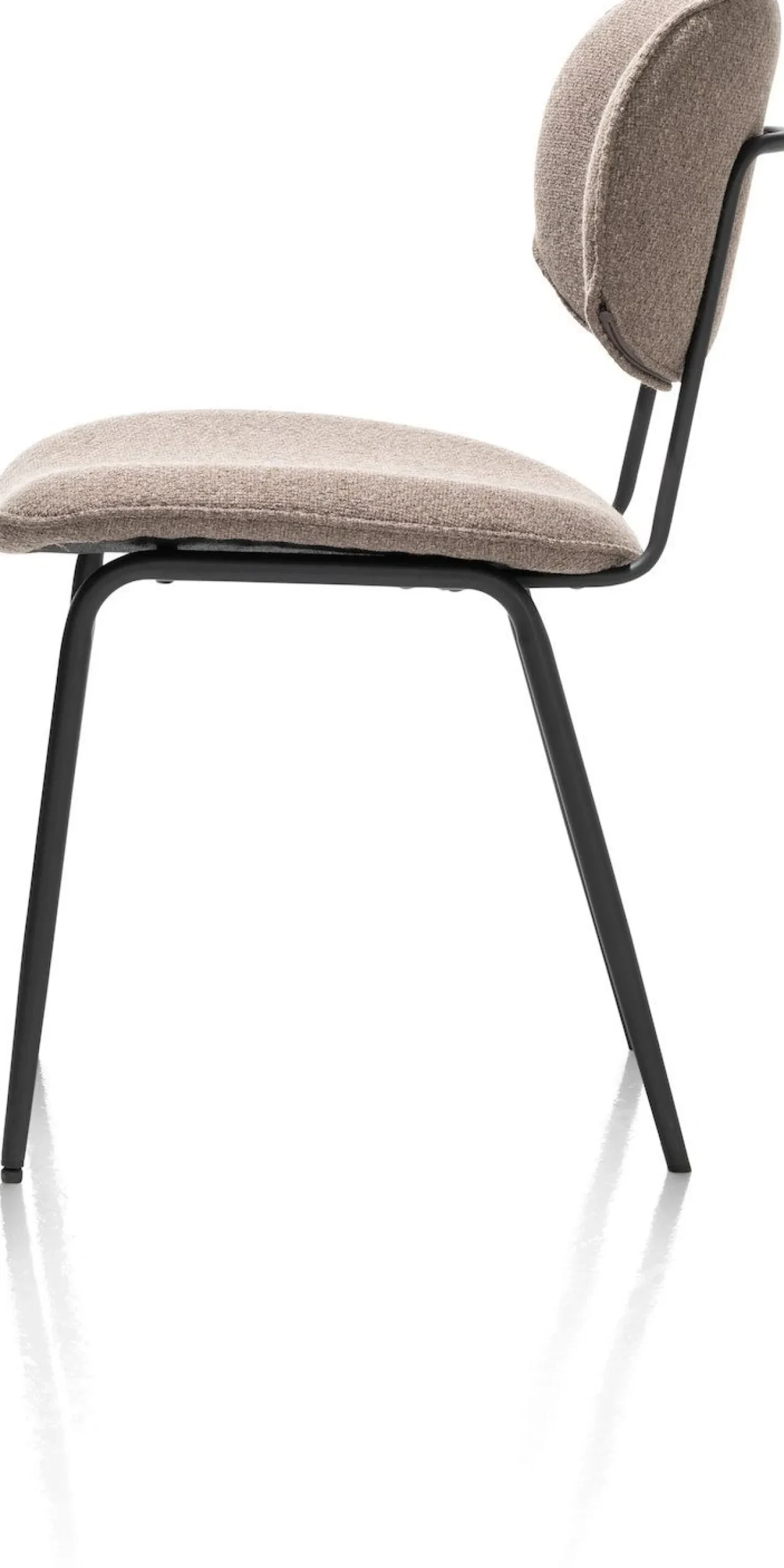 Eetkamerstoelen Zonder Armleuning-XOOON Lexi Ponti Eetkamerstoel Lichtbruin