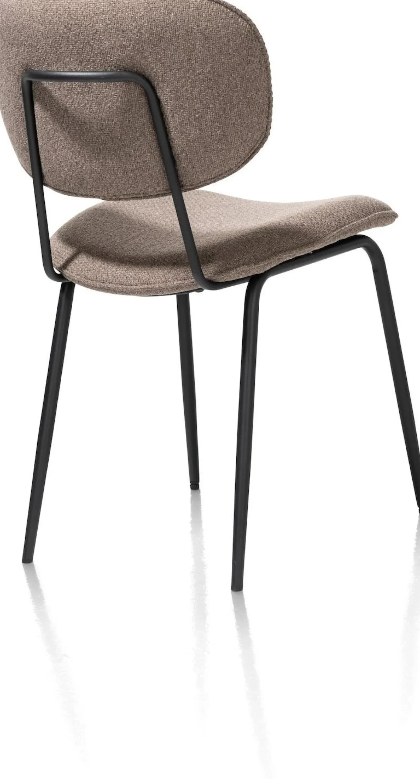 Eetkamerstoelen Zonder Armleuning-XOOON Lexi Ponti Eetkamerstoel Lichtbruin