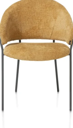 Eetkamerstoelen Met Armleuning-Henders en Hazel Leyla Armstoel Okergeel