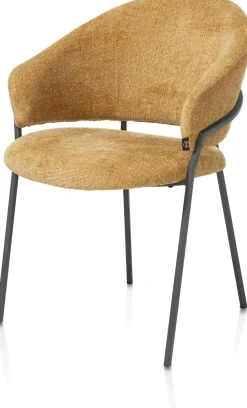 Eetkamerstoelen Met Armleuning-Henders en Hazel Leyla Armstoel Okergeel