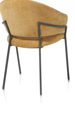 Eetkamerstoelen Met Armleuning-Henders en Hazel Leyla Armstoel Okergeel