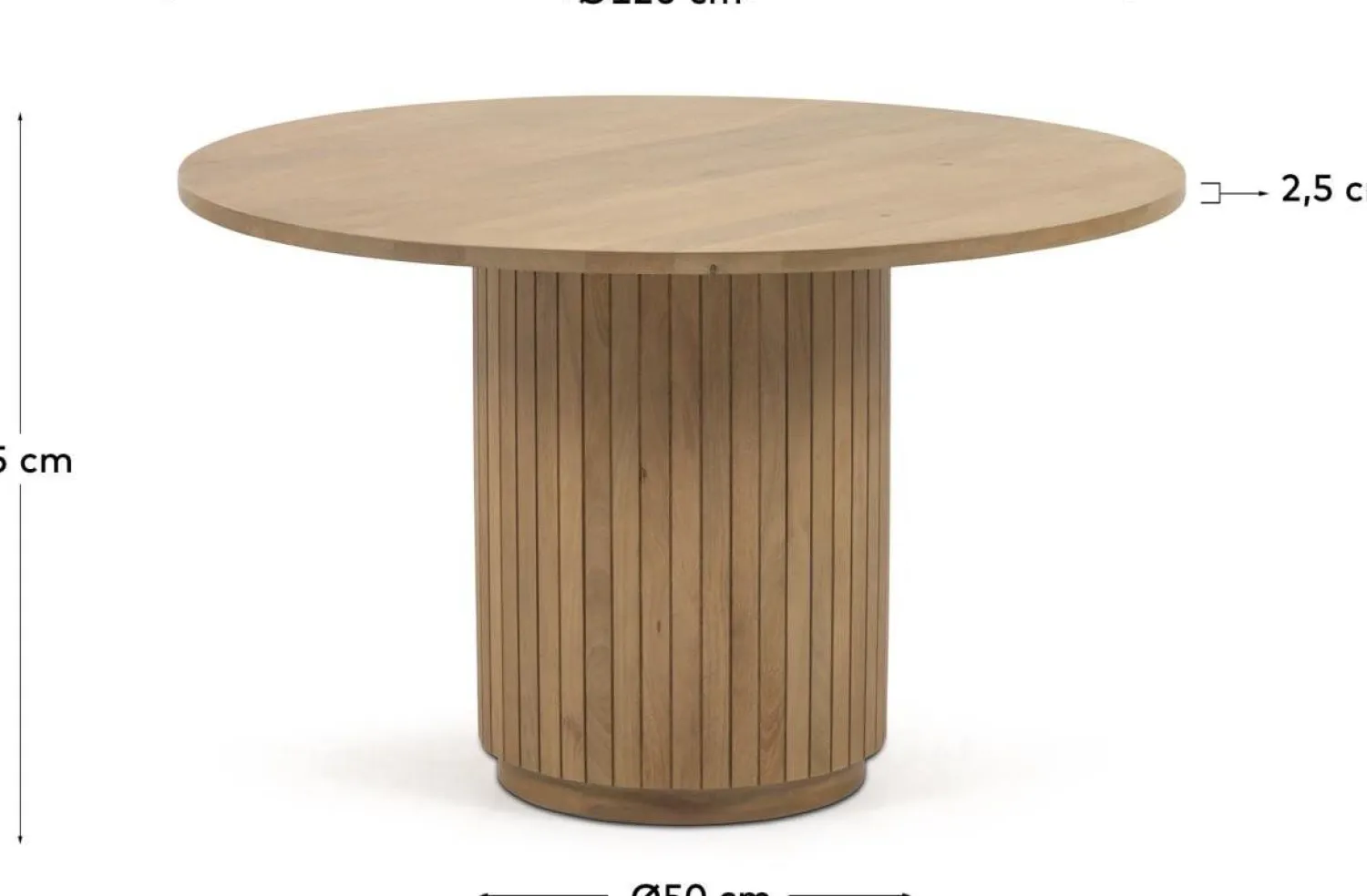 Ronde Eettafels-Kave Home Licia Eettafel Naturel