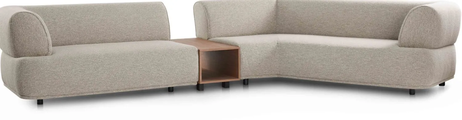 Hoekbanken-Eijerkamp Collectie Lila Hoekbank Naturel