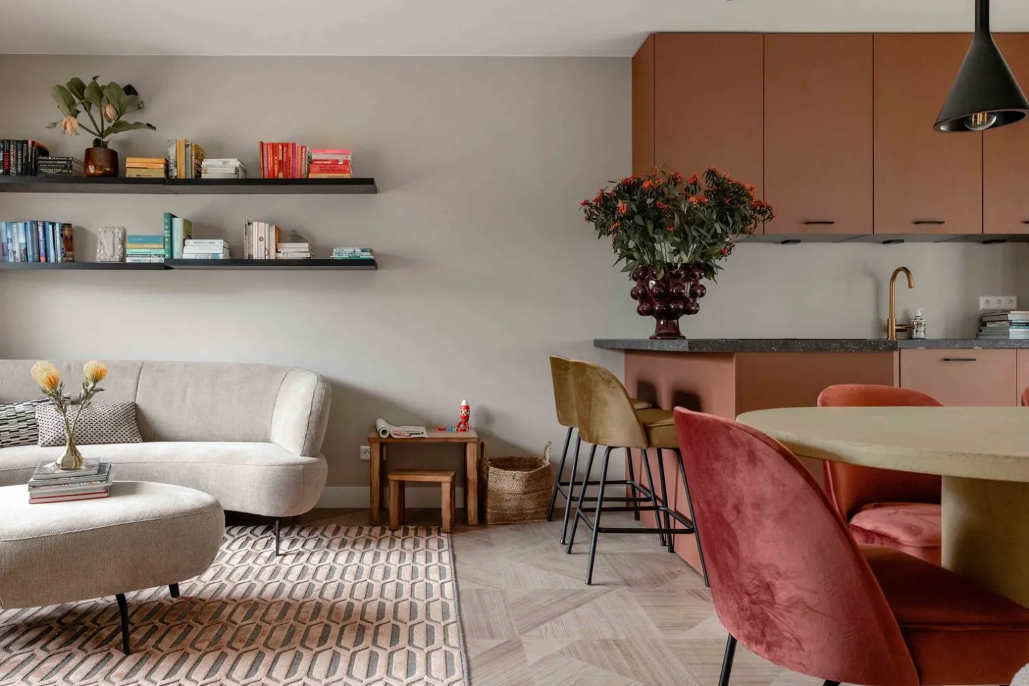 Poefjes & Krukjes|Hockers-Trendhopper Limana Hocker Naturel
