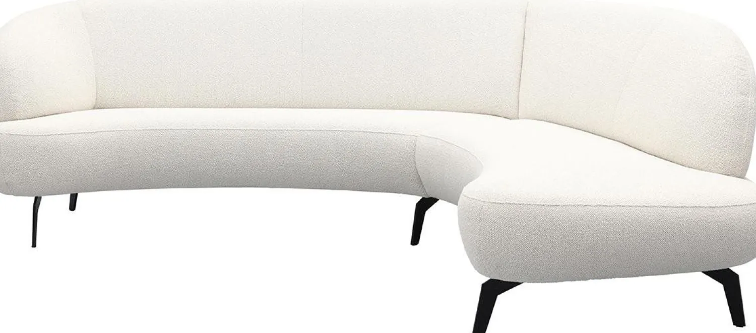 Hoekbanken-Trendhopper Limana Hoekbank Silver Cream