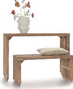 Dressoirs-COCO maison Lino Wandtafel Naturel, Bruin