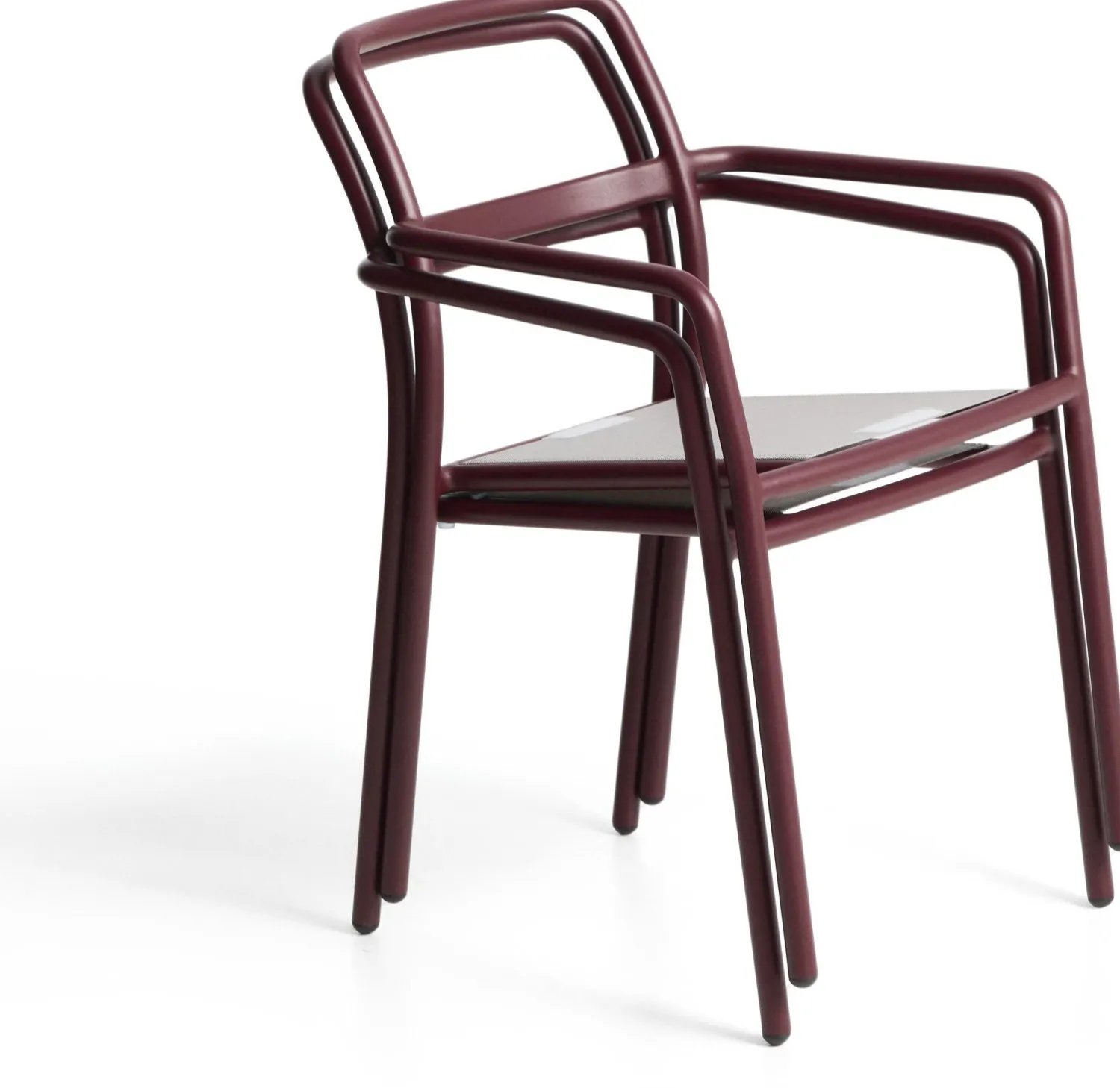 Tuinstoelen-Kave Home Linosa Tuinstoel Donkerrood, Beige