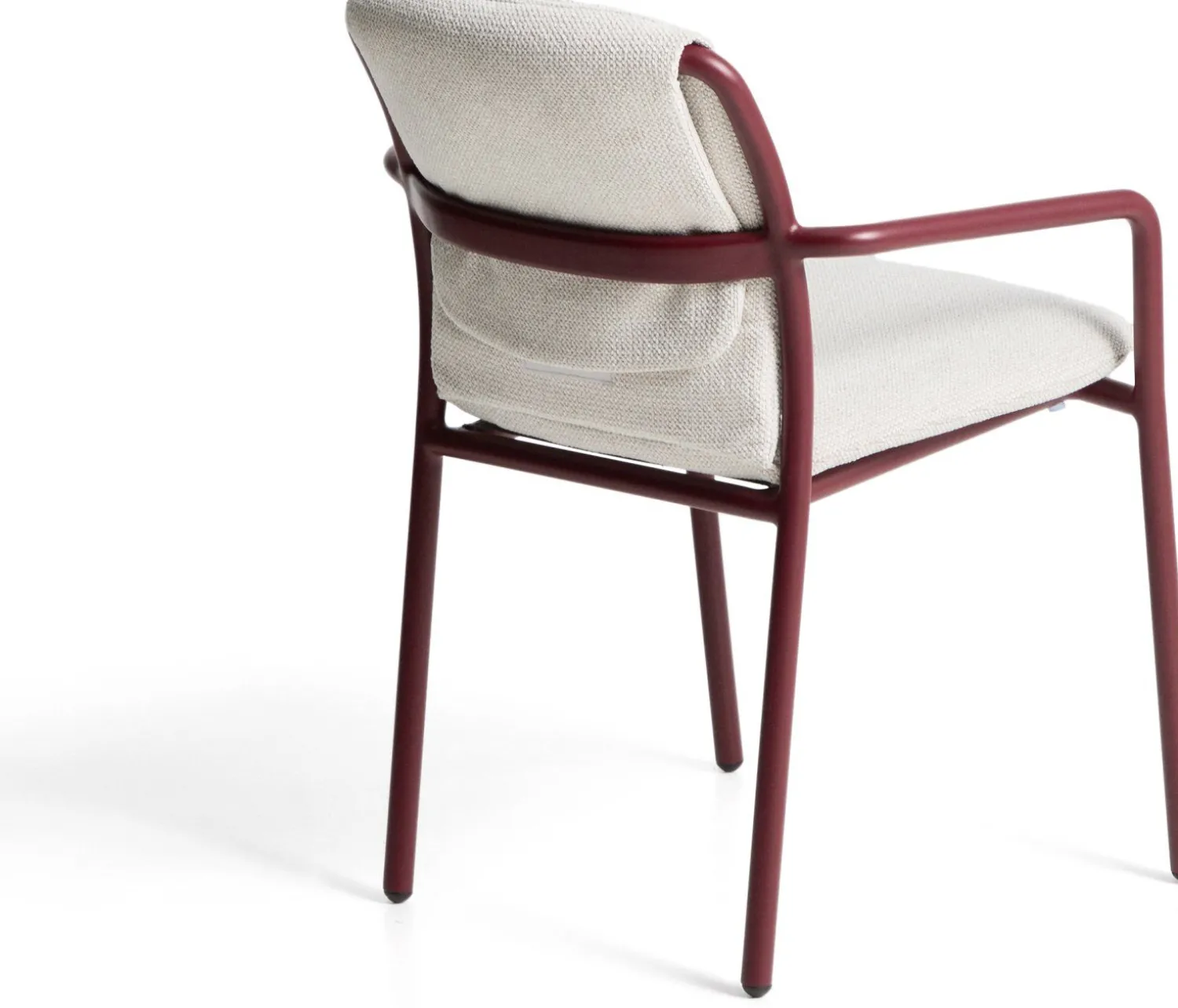 Tuinstoelen-Kave Home Linosa Tuinstoel Donkerrood, Beige