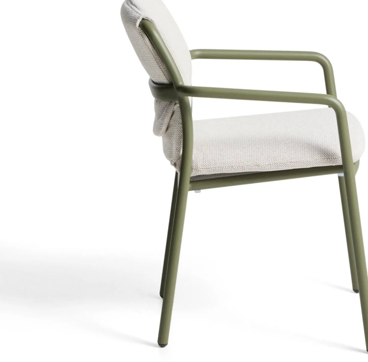 Tuinstoelen-Kave Home Linosa Tuinstoel Groen, Beige