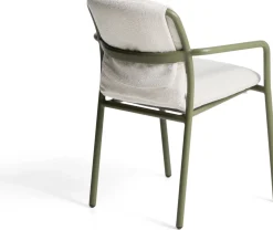 Tuinstoelen-Kave Home Linosa Tuinstoel Groen, Beige