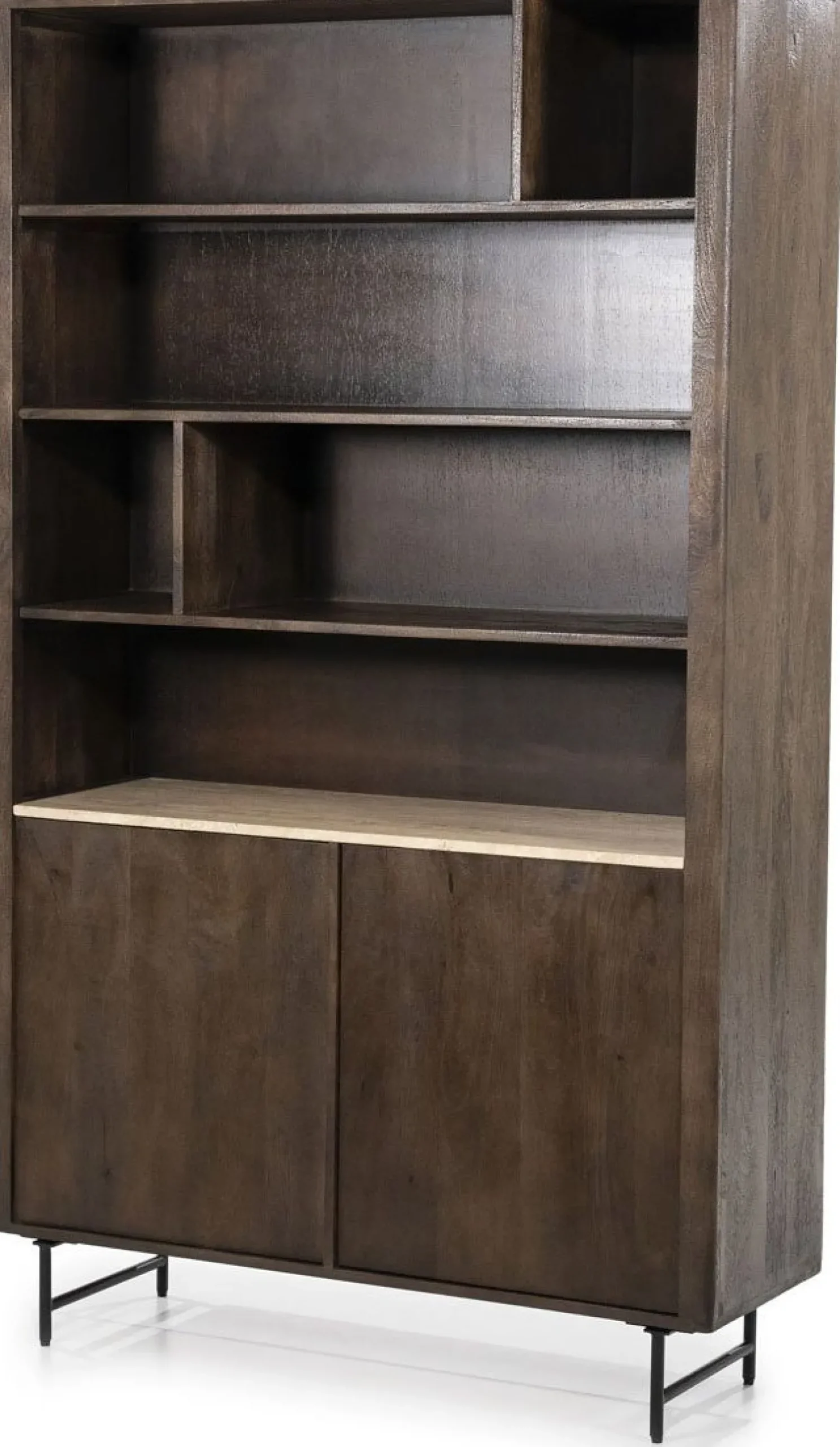 Boekenkasten-Eleonora Lio Boekenkast Bruin