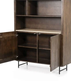 Boekenkasten-Eleonora Lio Boekenkast Bruin