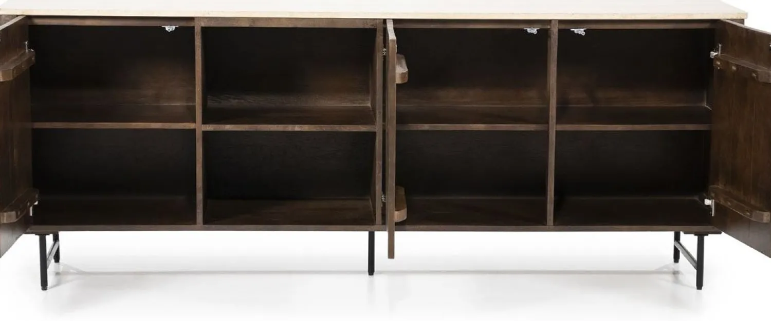 Dressoirs-Eleonora Lio Dressoir Bruin