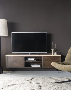 Tv-Meubels-Eleonora Lio TV-meubel Bruin